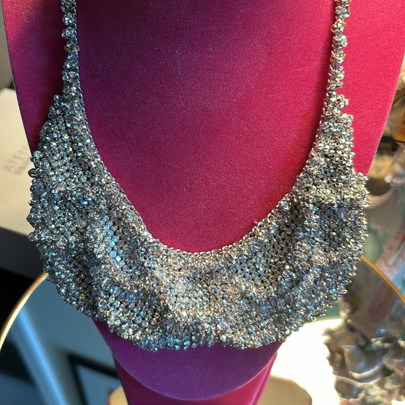 Rare Authentic Swarovski Mesh Champagne Necklace. - Picture 5 of 14